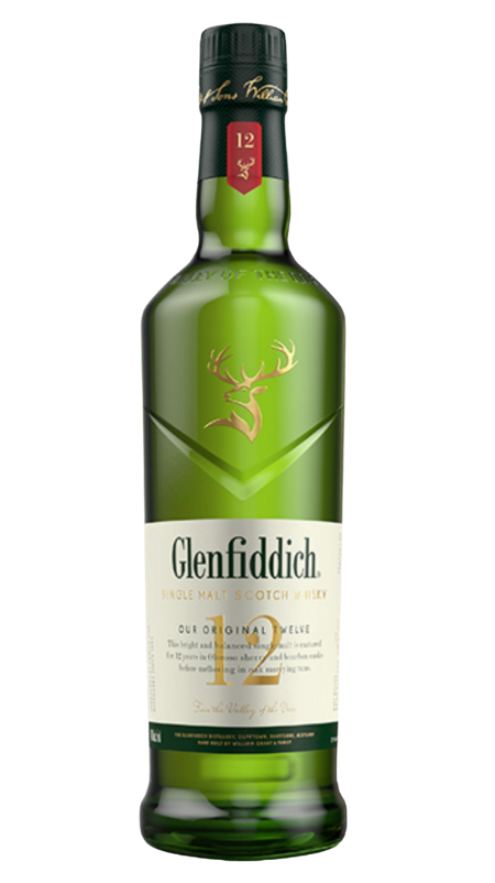 bottle of glenfiddich single malt 12 year